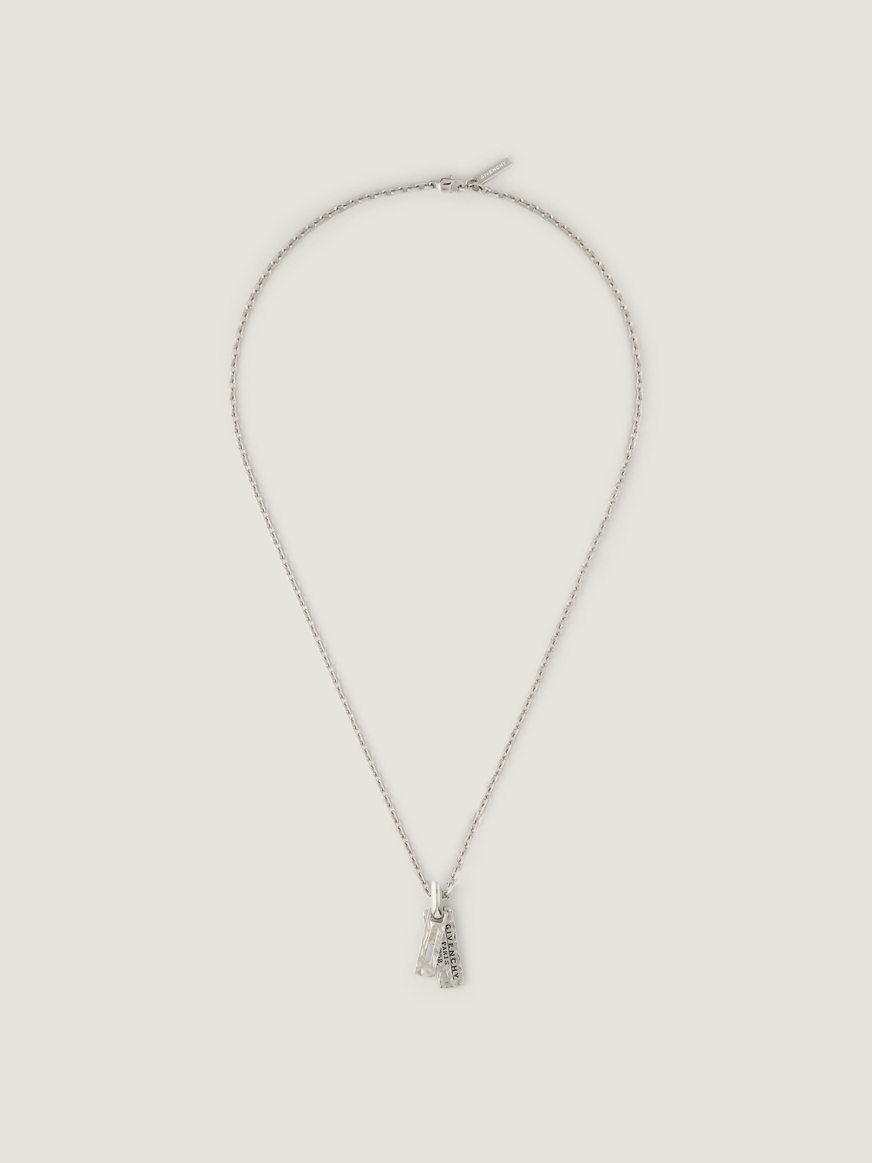 GIVENCHY Tape necklace in metal and enamel